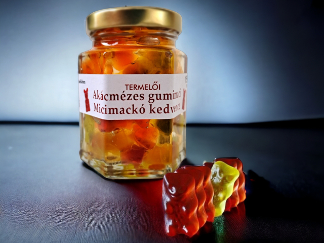 Akácmézes gumimaci - 150g