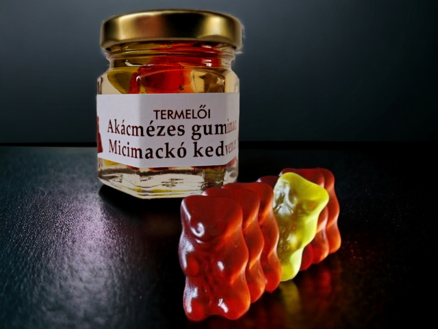 Akácmézes gumimaci - 150g