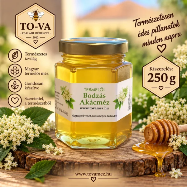 Bodzás akácméz