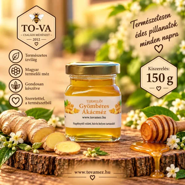 Gyömbéres akácméz – 150 g