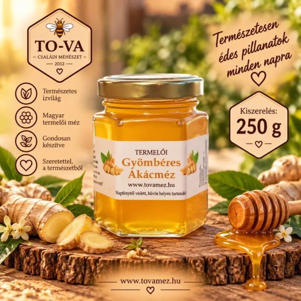 Gyömbéres akácméz – 250 g