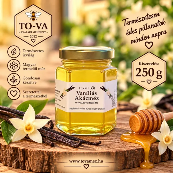 Vaníliás akácméz