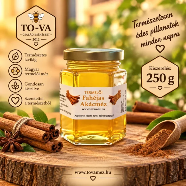 Fahéjas akácméz