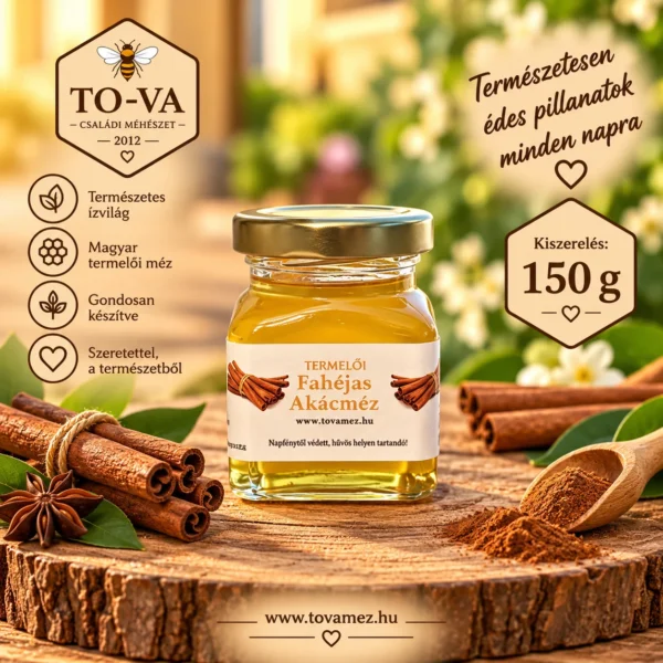 Fahéjas akácméz – 150 g