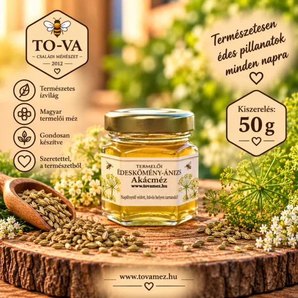 Édeskömény–ánizs akácméz – 50 g