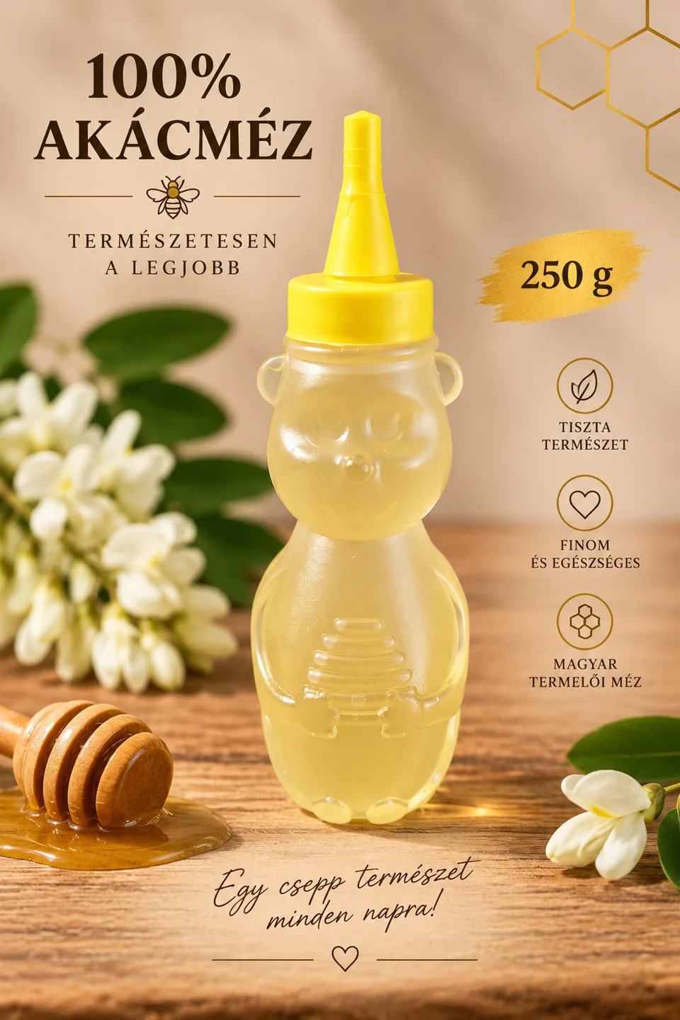 Maci akácméz – 250 g
