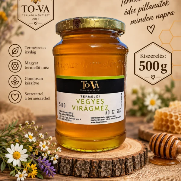 Vegyes virágméz – 500 g