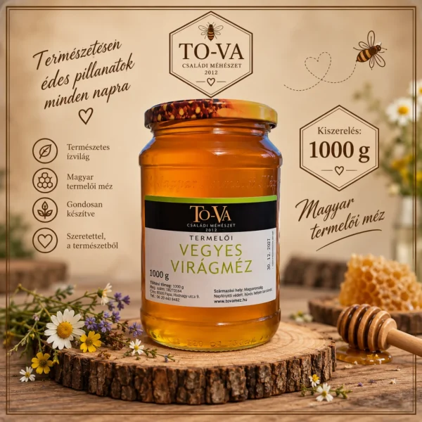 Vegyes virágméz – 1000 g