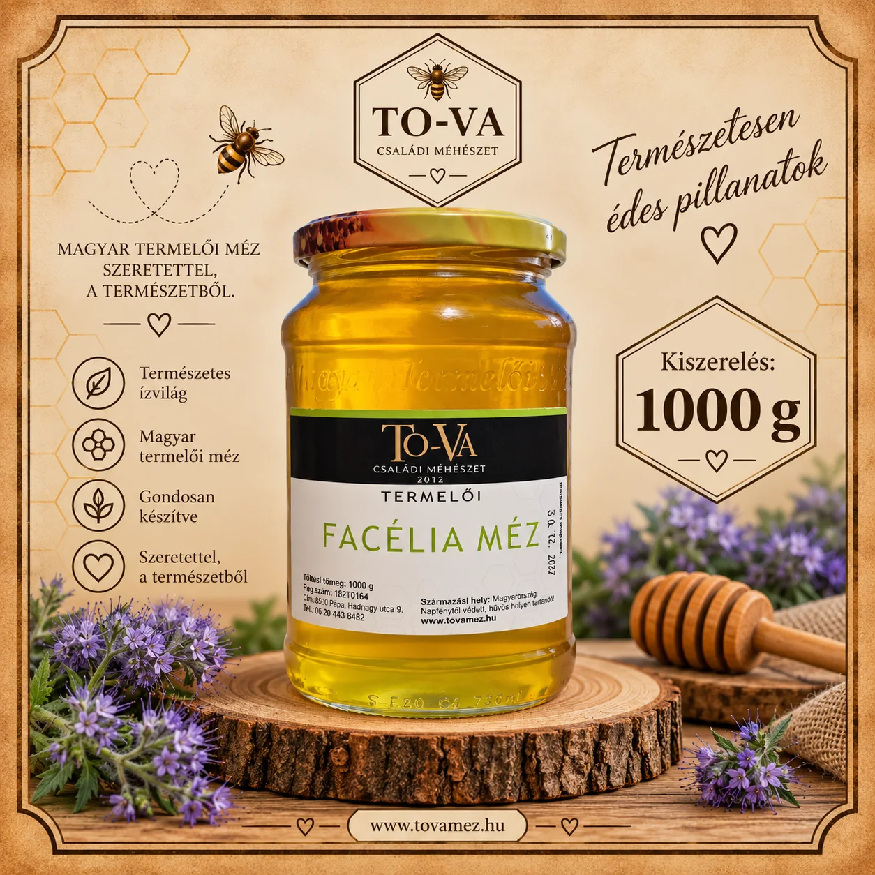 Facéliaméz – 1000 g